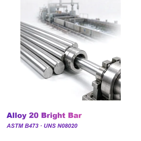 Alloy 20 bright bar, UNS N08020